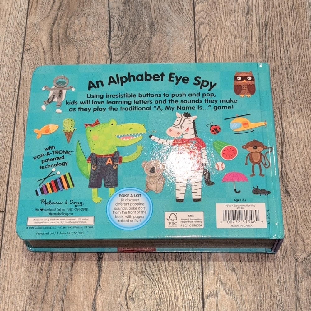 MELISSA AND DOUG Poke-A-Dot! An Alphabet Eye Spy Book - Picture 3 of 5